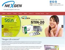 Tablet Screenshot of nexgenderma.com